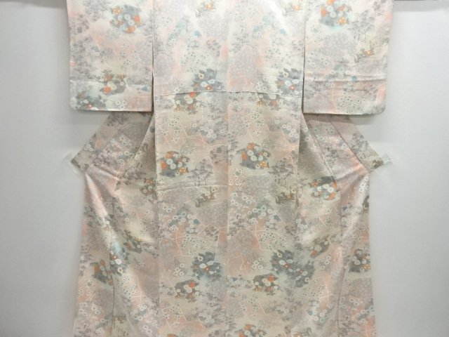JAPANESE KIMONO / KOMON / SHIKISHI PATTERN & FLOWER